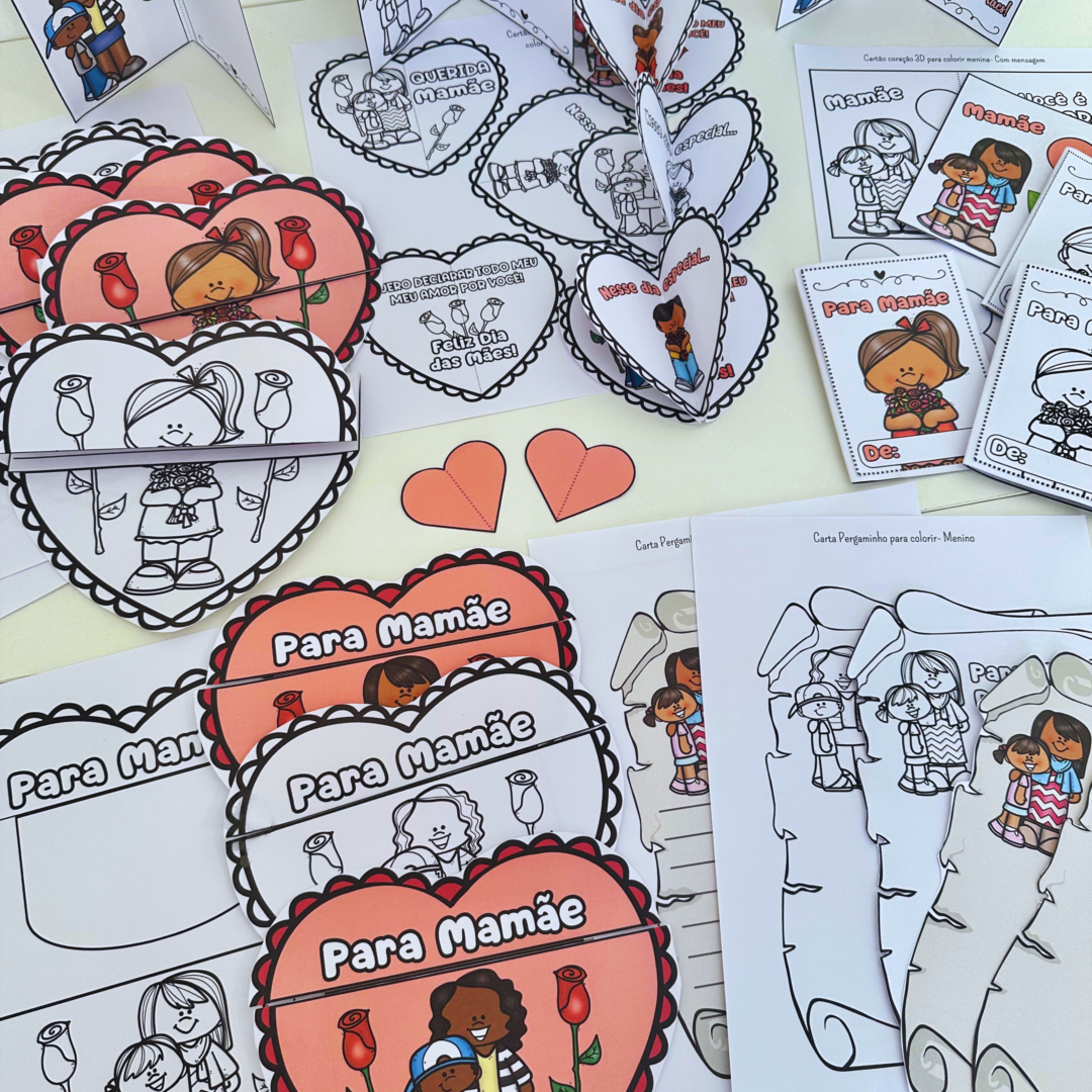 Kit Cartões Dia das Mães